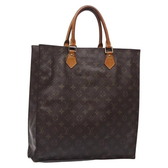 LOUIS VUITTON Monogram Sac Plat Hand Bag - Picture 1 of 16